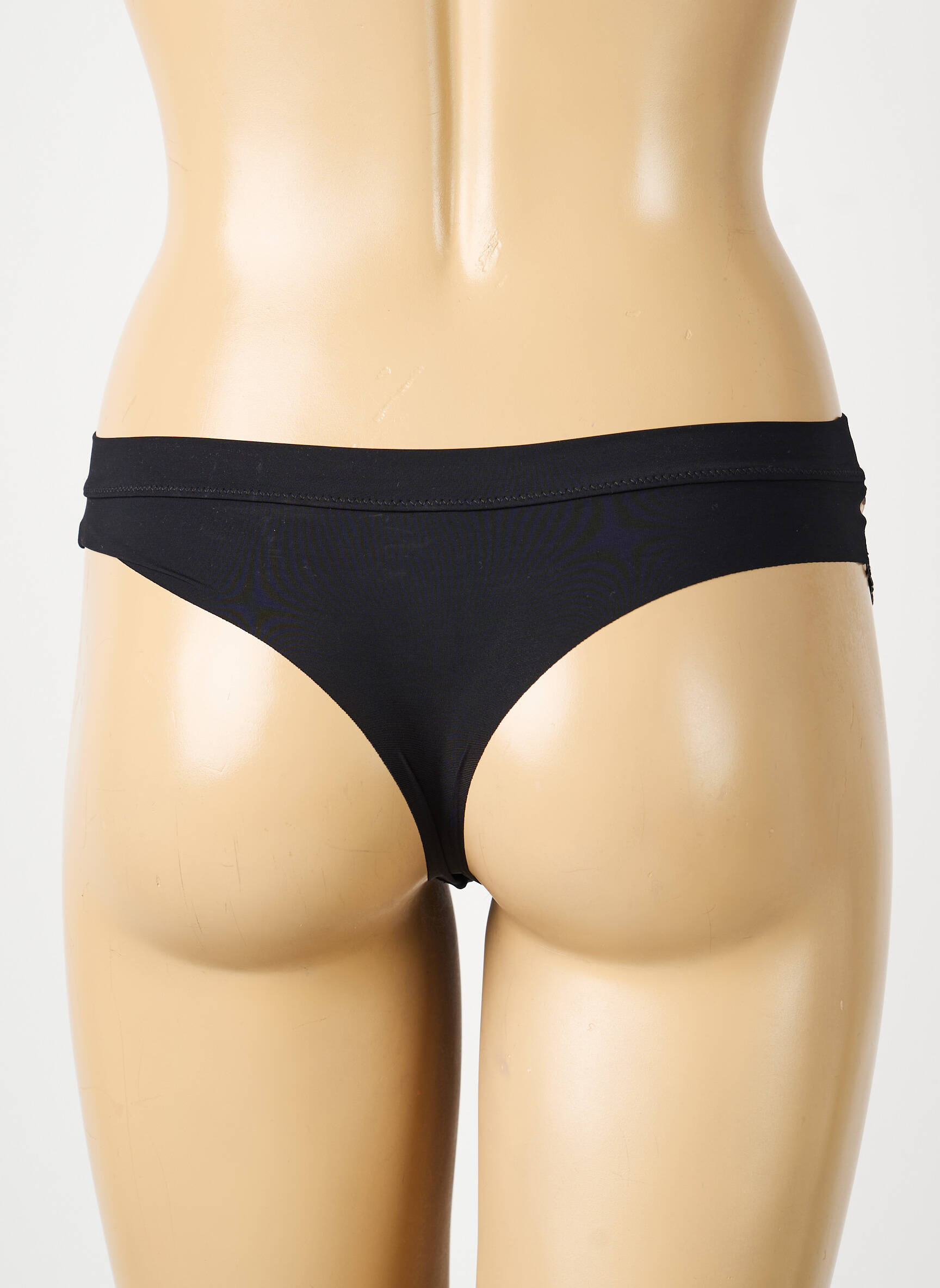 Tanga satino efektas juodas SIMONE PERELE moteris