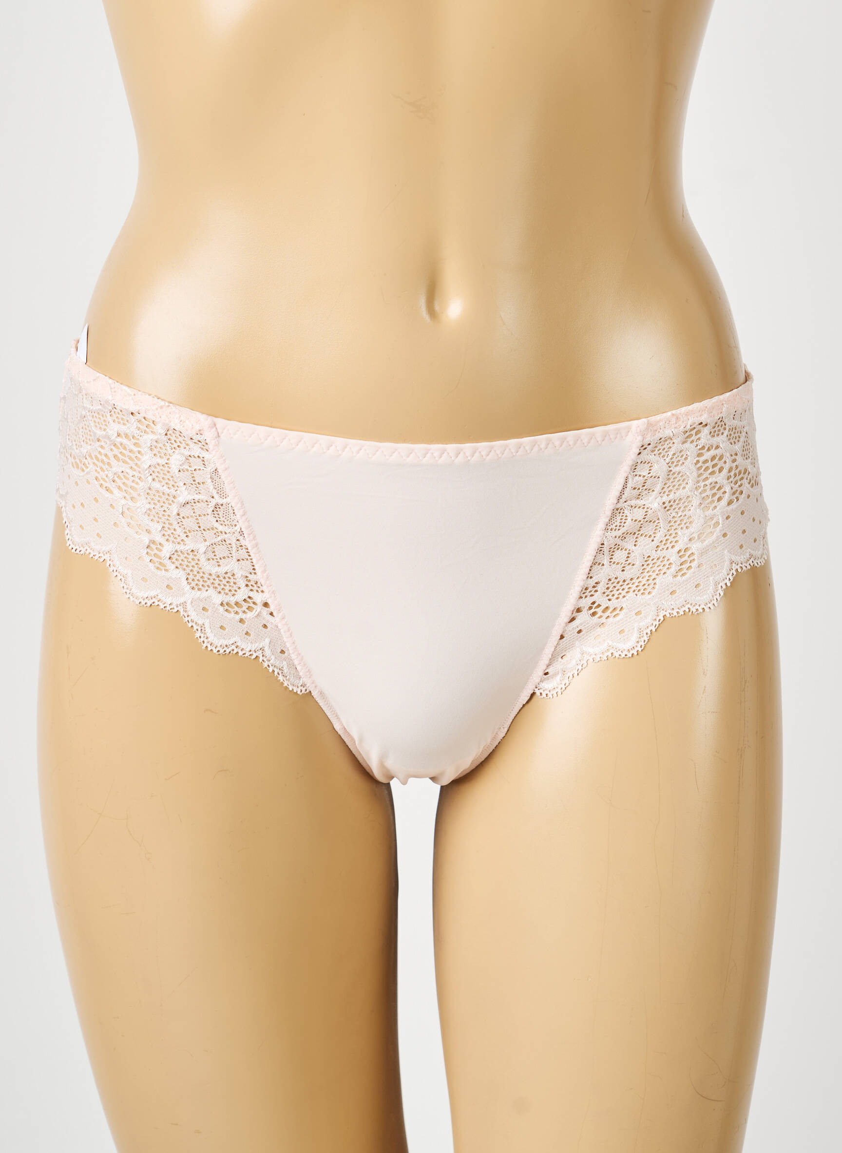 Tanga satino efektas rožinė SIMONE PERELE moteris