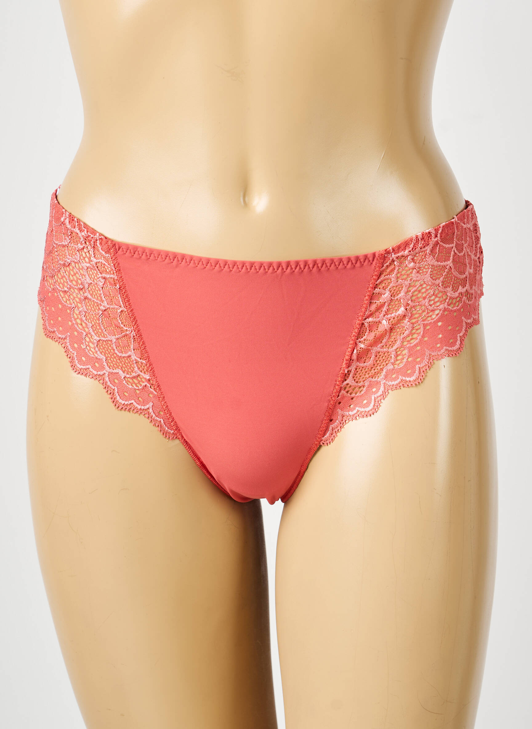 Tanga satino efektas tamsiai oranžinė SIMONE PERELE moteris
