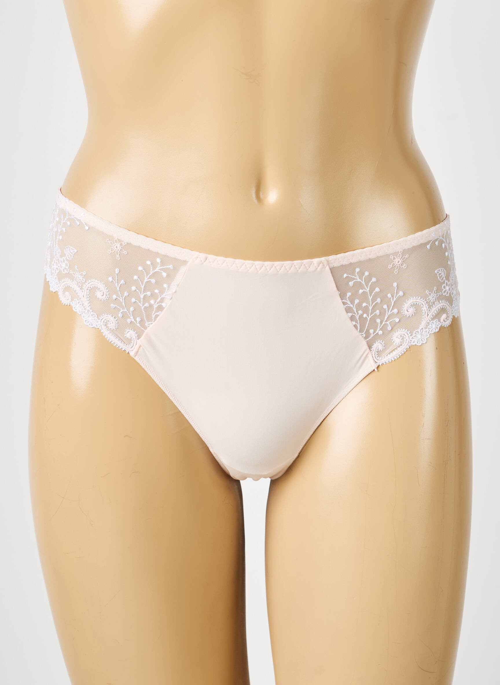Tanga satino efektas šviesiai rožinė SIMONE PERELE moteris
