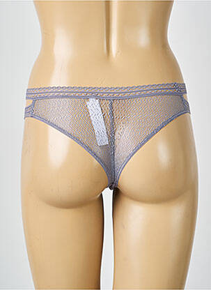 Tanga siuvinėjimas violetinis PASSIONATA moteris