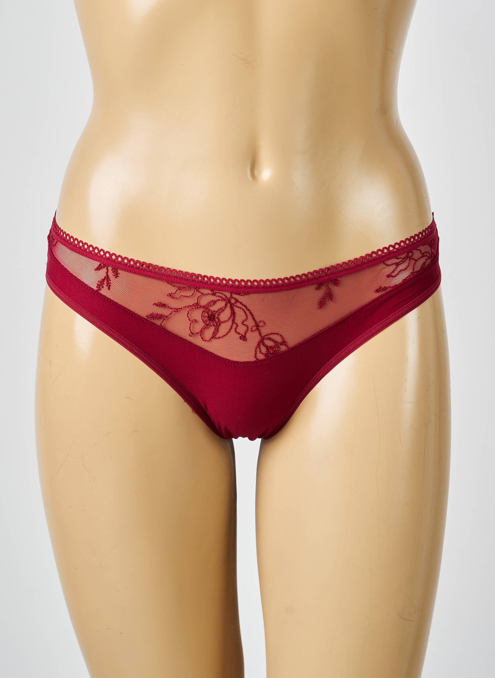 Tanga siuvinėjimas raudona PASSIONATA moteris