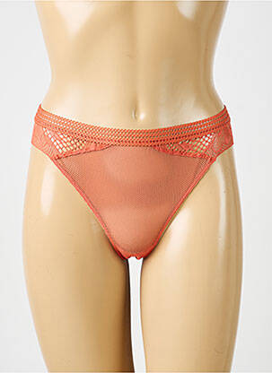 Tanga nėrinių audimas oranžinė PASSIONATA moteris