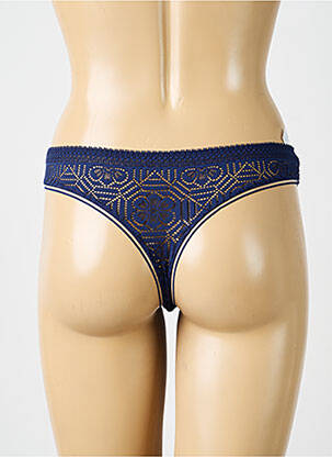 Tanga satino efektas mėlyna SIMONE PERELE moteris