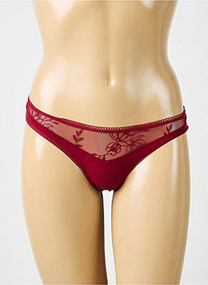 Tanga satino efektas raudona PASSIONATA moteris