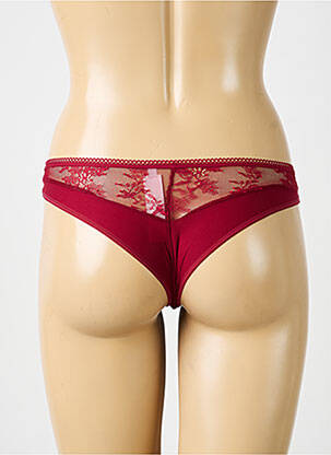 Tanga satino efektas raudona PASSIONATA moteris