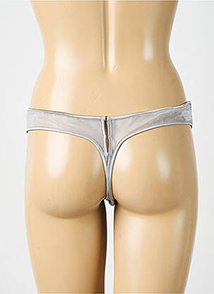 Tanga satino efektas pilka SIMONE PERELE moteris