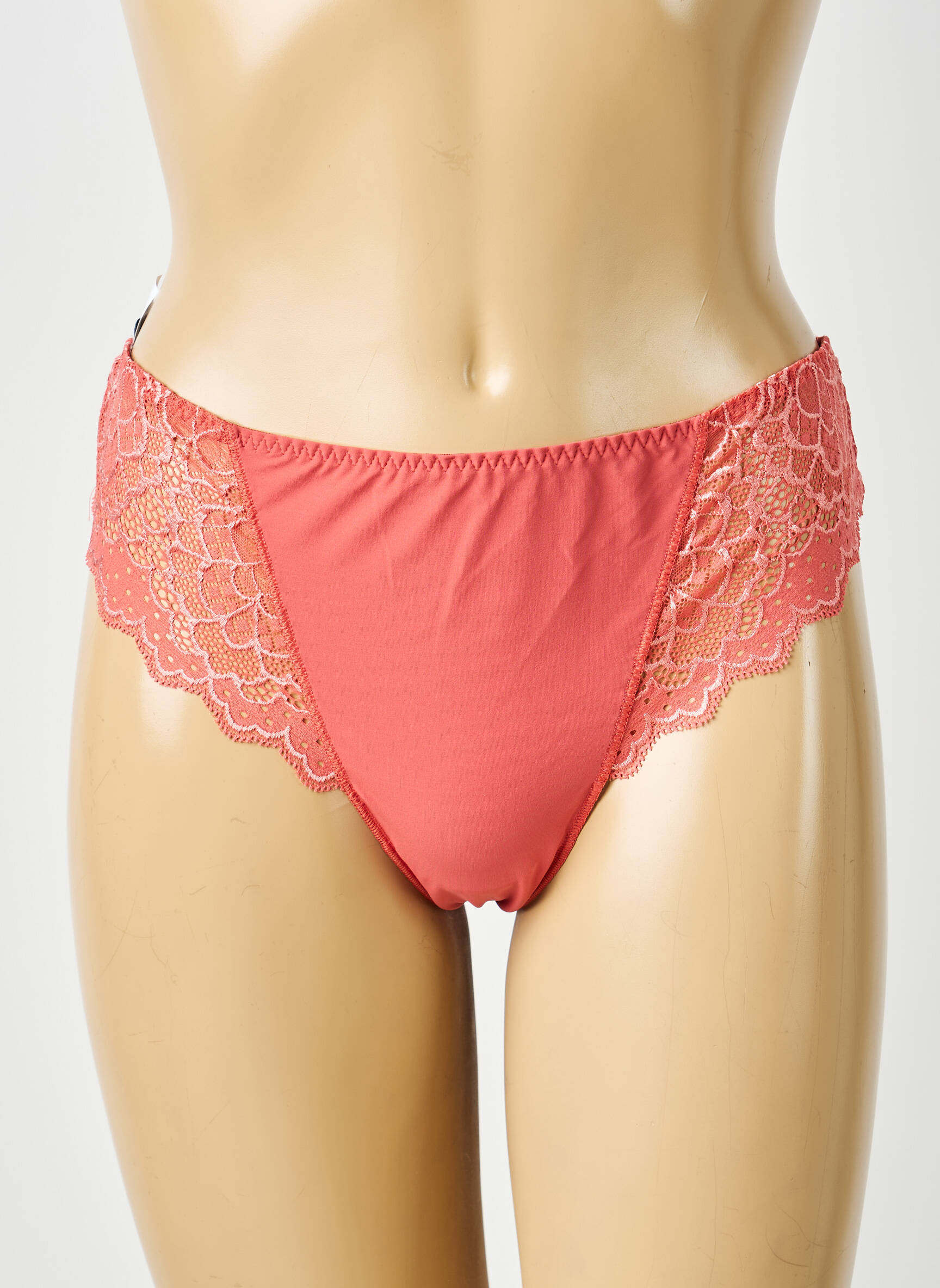 Tanga satino efektas oranžinė SIMONE PERELE moteris