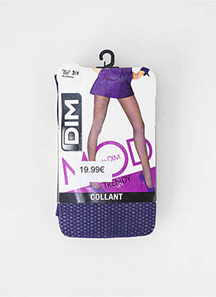 Kojinės fantazijos raštas violetinis DIM moteris