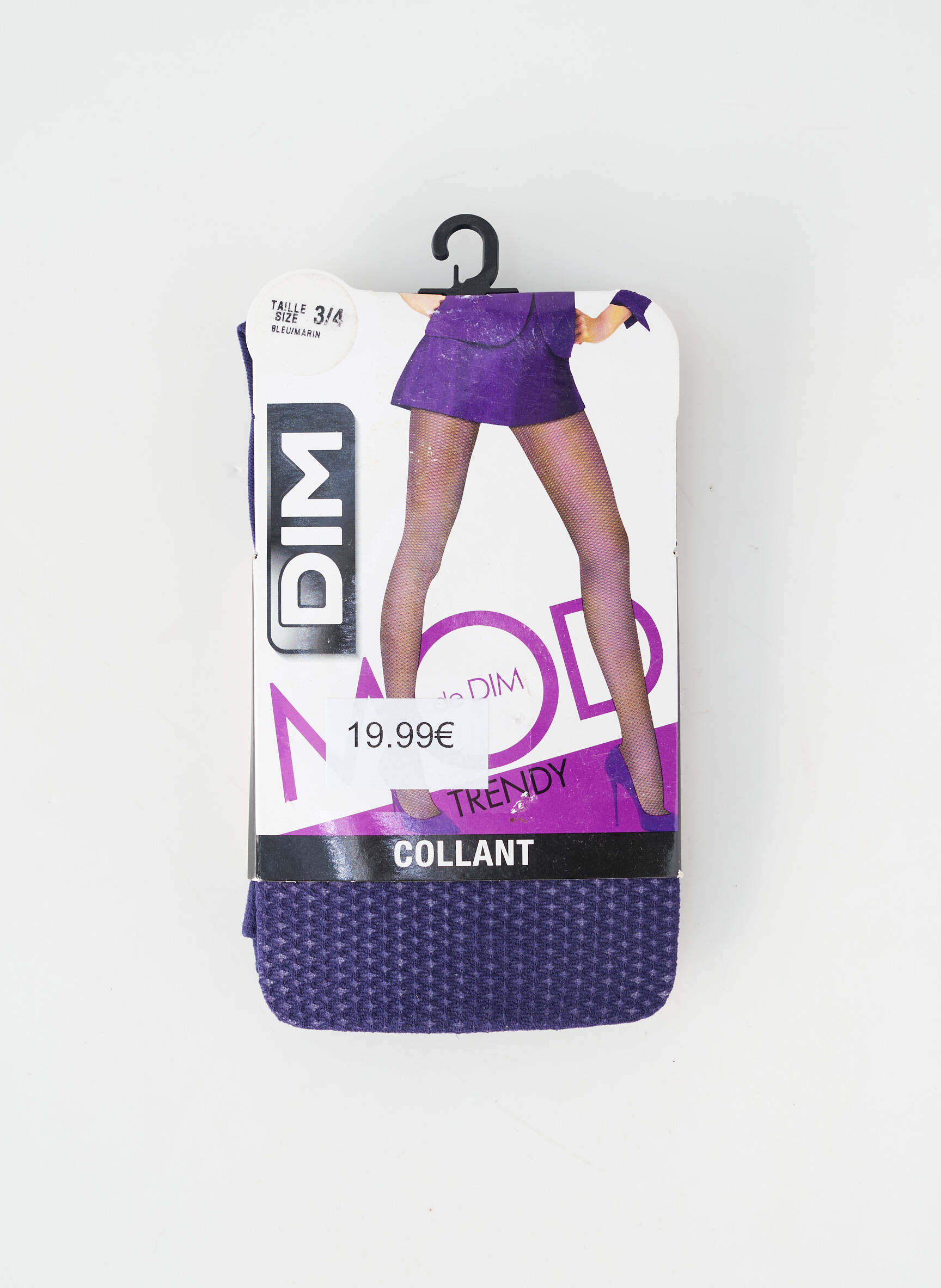 Kojinės fantazijos raštas violetinis DIM moteris