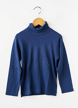 Pusiaučiai tamprumas ilgos rankovės mėlyna PETIT BATEAU vaikas