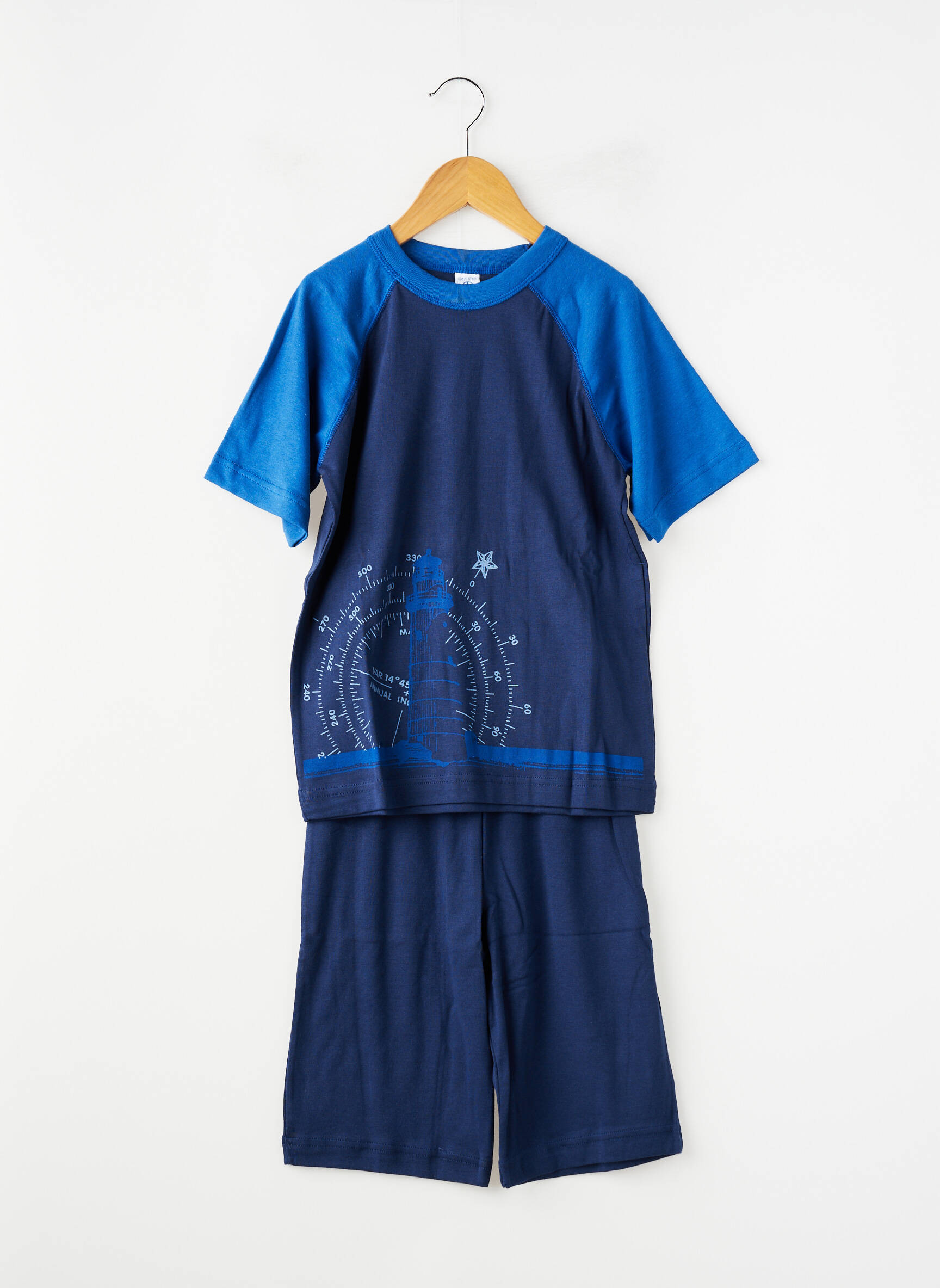 Pižamos šortas mėlyna PETIT BATEAU berniukas