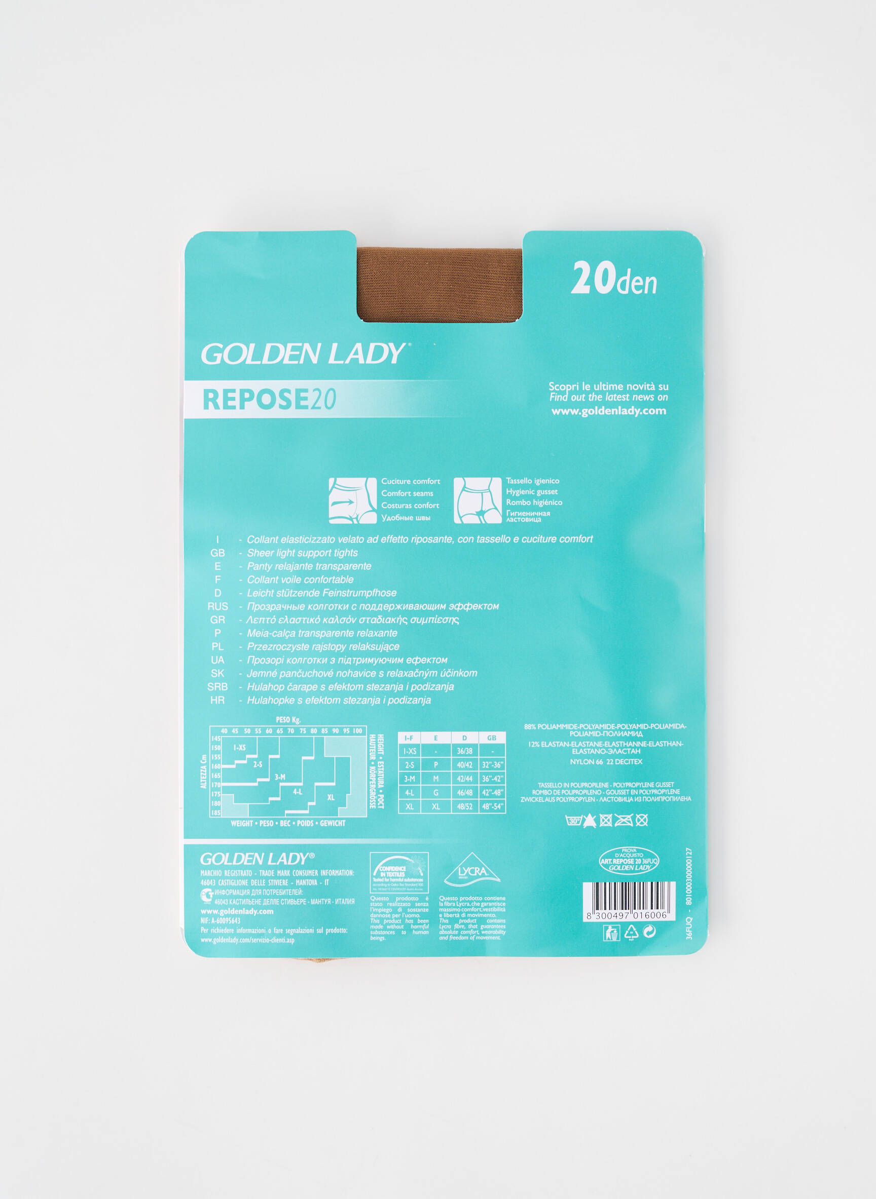 Kojinės tamprumas bežinis GOLDEN LADY moteris
