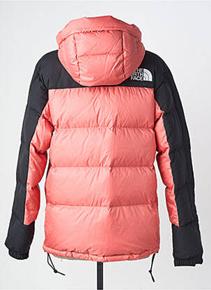 Pūkinė striukė ilgos rankovės su gobtuvu rožinė THE NORTH FACE moteris