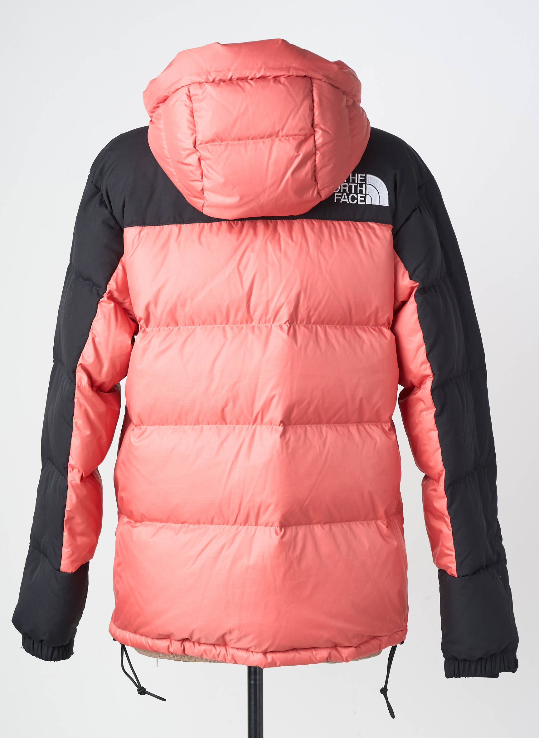 Pūkinė striukė ilgos rankovės su gobtuvu rožinė THE NORTH FACE moteris