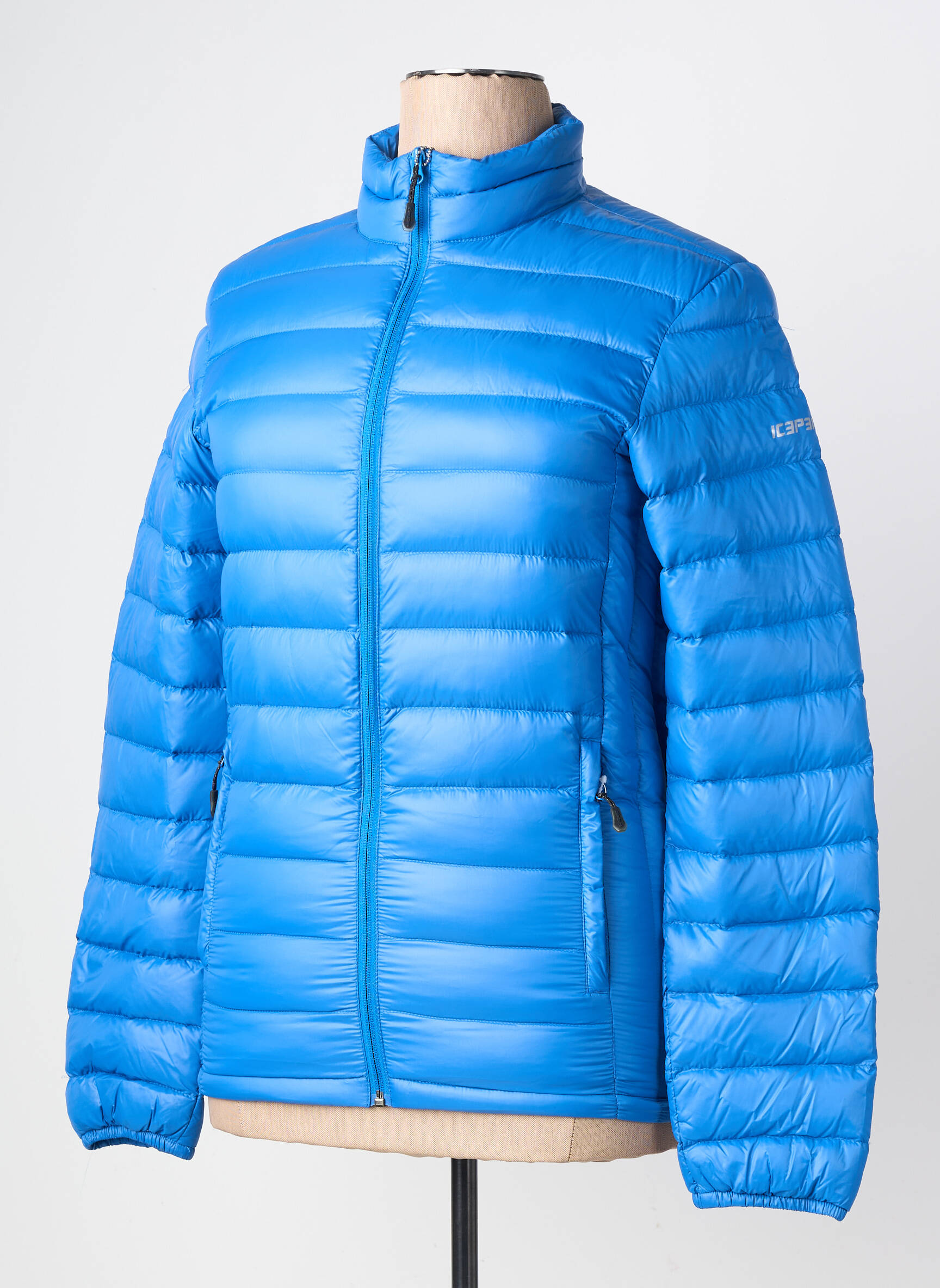 Pūkinė striukė ilgos rankovės be gobtuvų mėlyna ICEPEAK vyras
