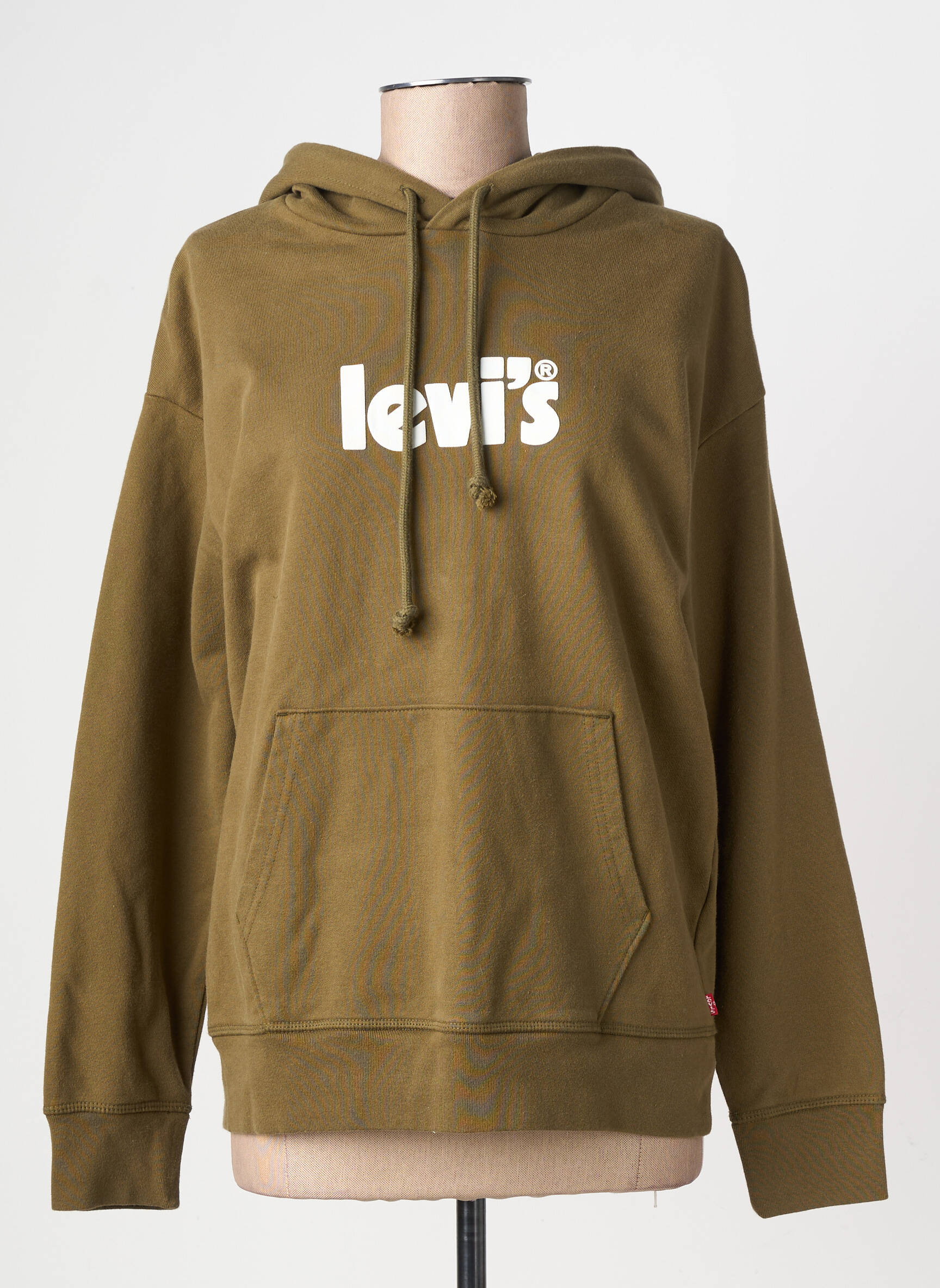 Kapišonas tamprumas ilgos rankovės žalias LEVI'S moteris