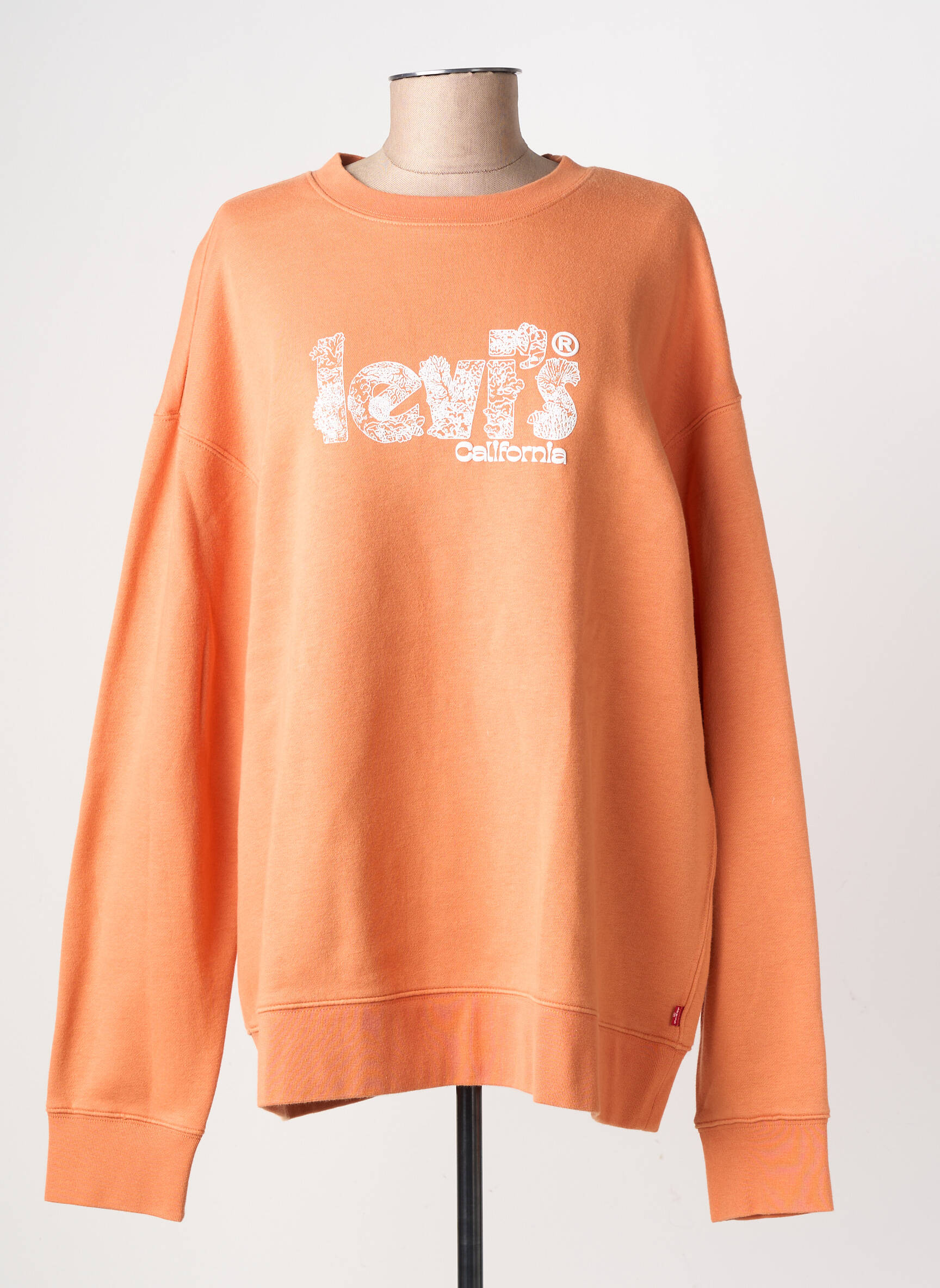 Mikroskopas tamprumas ilgos rankovės oranžinė LEVI'S moteris