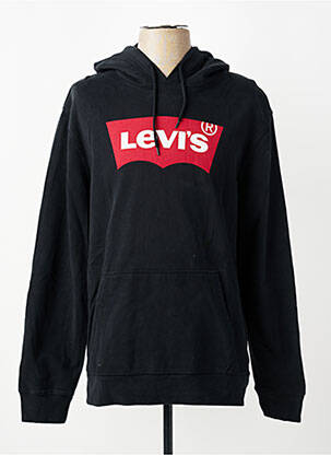 Kapišonas jersey audinys ilgos rankovės juodas LEVI'S vyras
