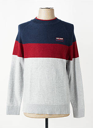 Megztinis apvalus kaklas ilgos rankovės mėlyna PEPE JEANS vyras