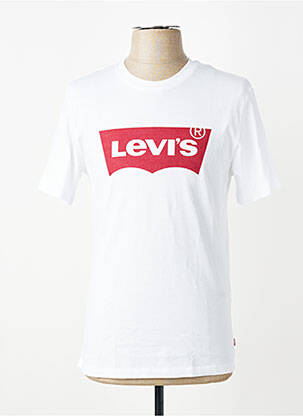 T-marškinys floqué serigrafija trumpas rankovės baltas LEVI'S berniukas