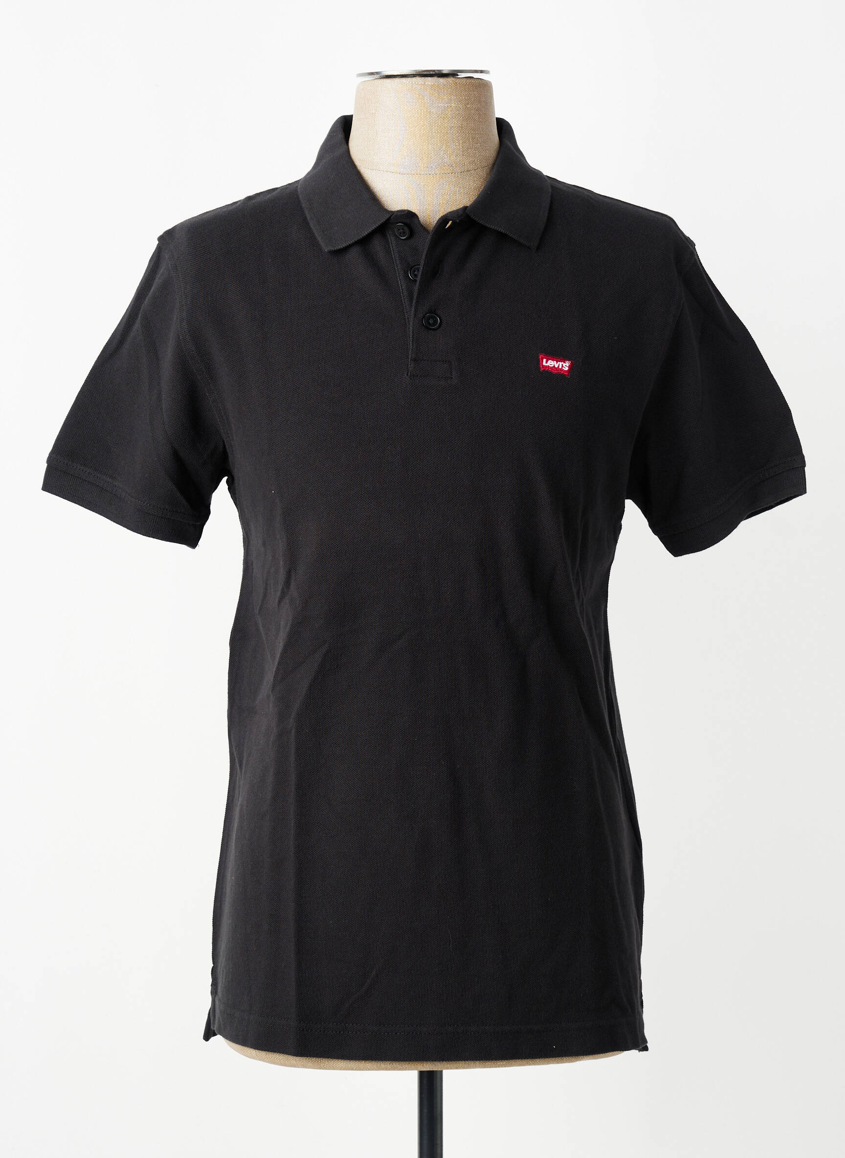 Polo tiesi kirpimas trumpas rankovės juodas LEVI'S vyras