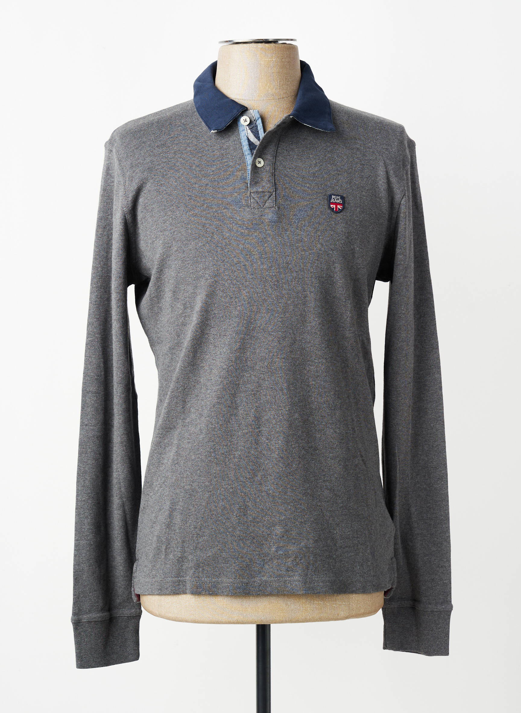 Polo ilgos rankovės ilgos rankovės pilka PEPE JEANS vyras