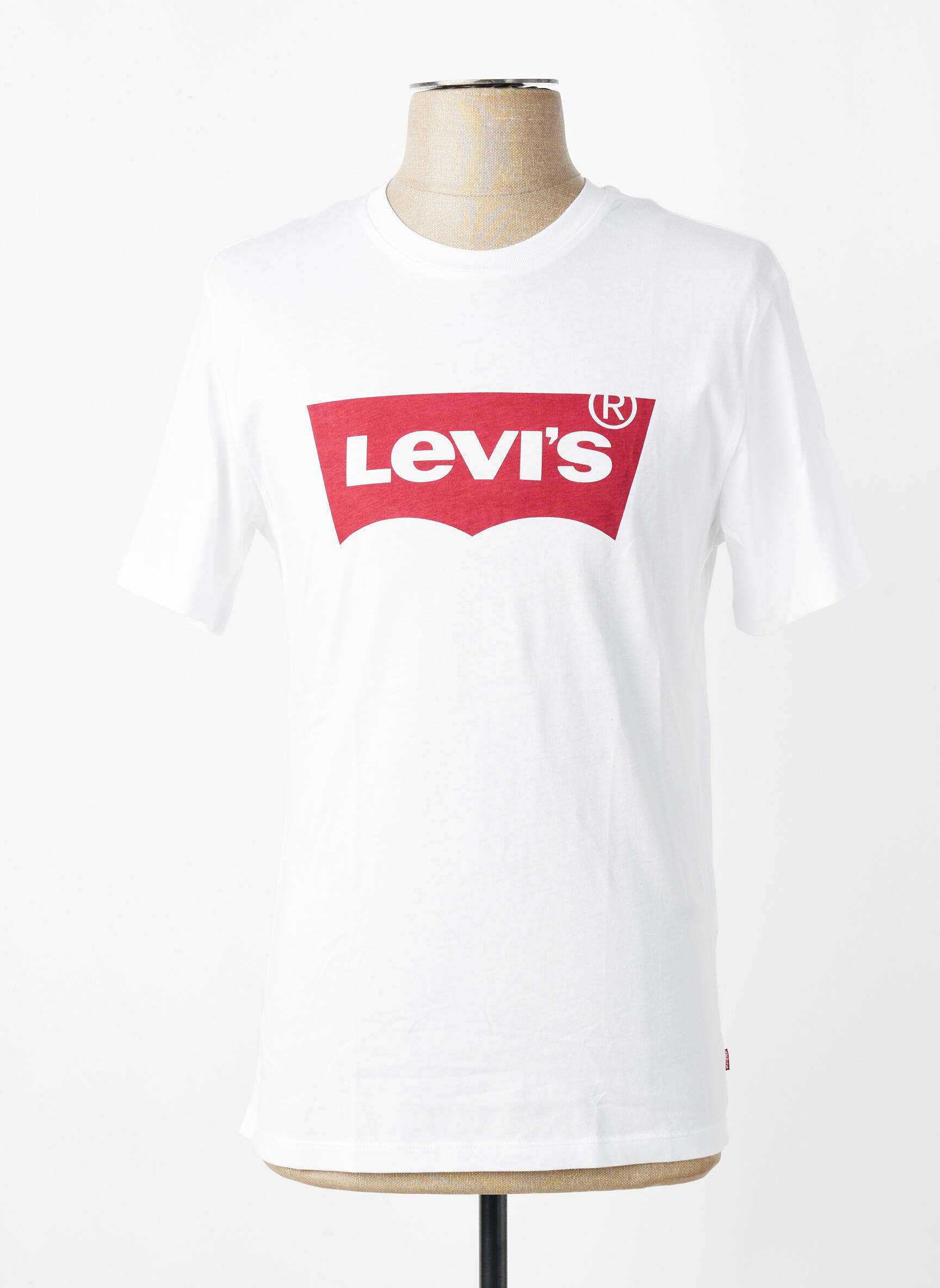 T-marškinys floqué serigrafija trumpas rankovės baltas LEVI'S berniukas