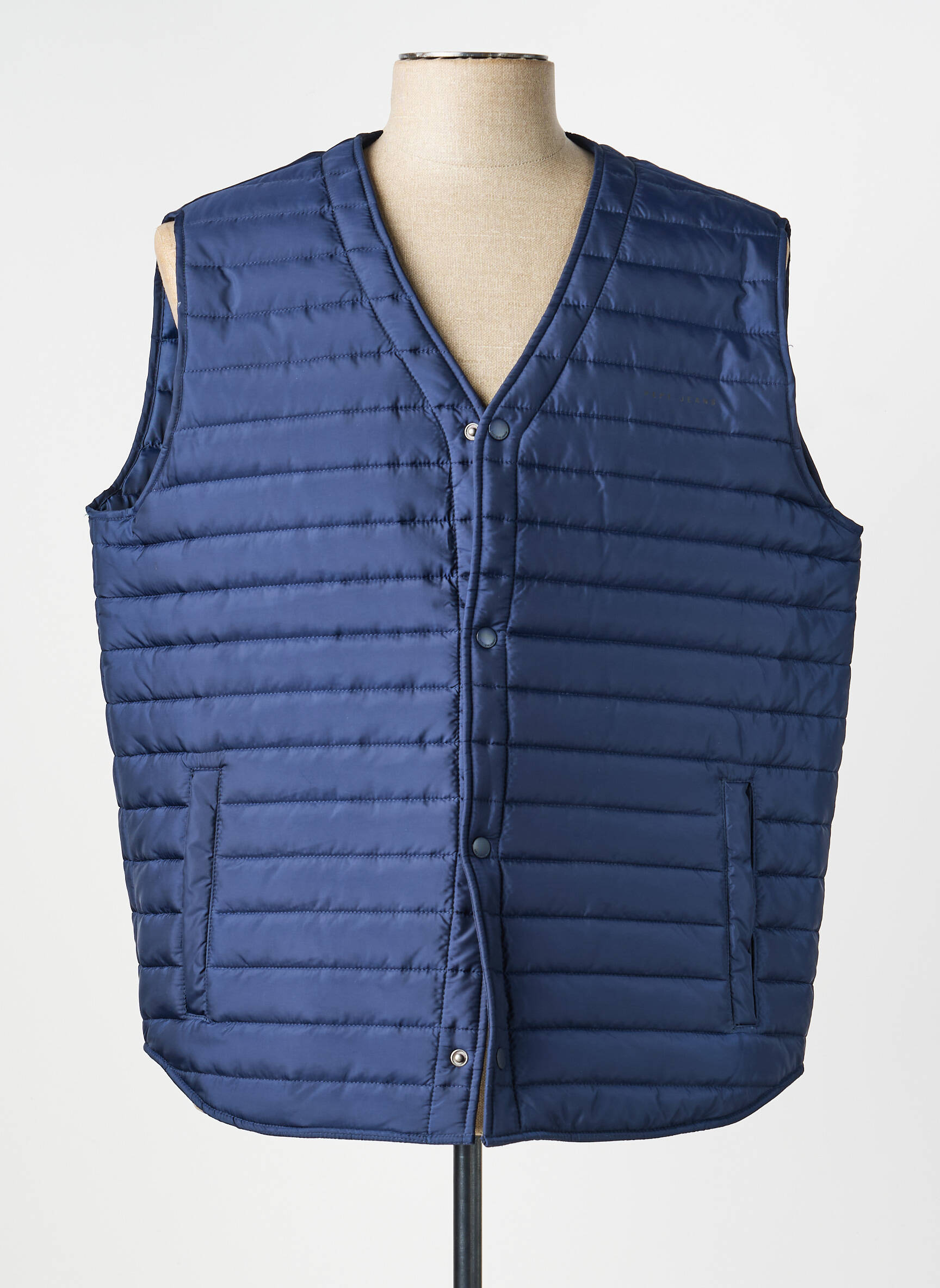 Pūkinė striukė kišenės be gobtuvų mėlyna PEPE JEANS vyras