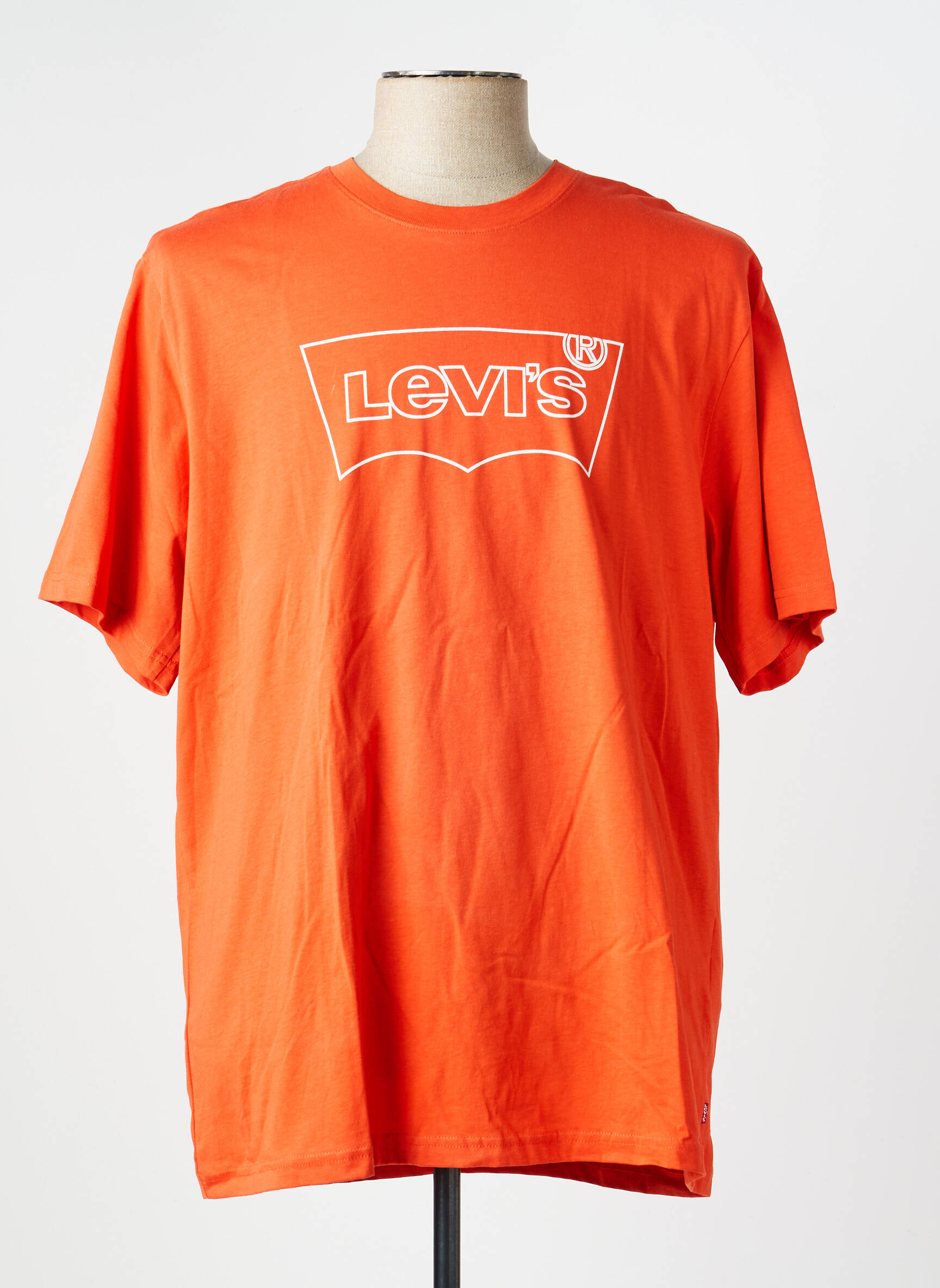 T-marškinys tamprumas trumpas rankovės oranžinė LEVI'S vyras