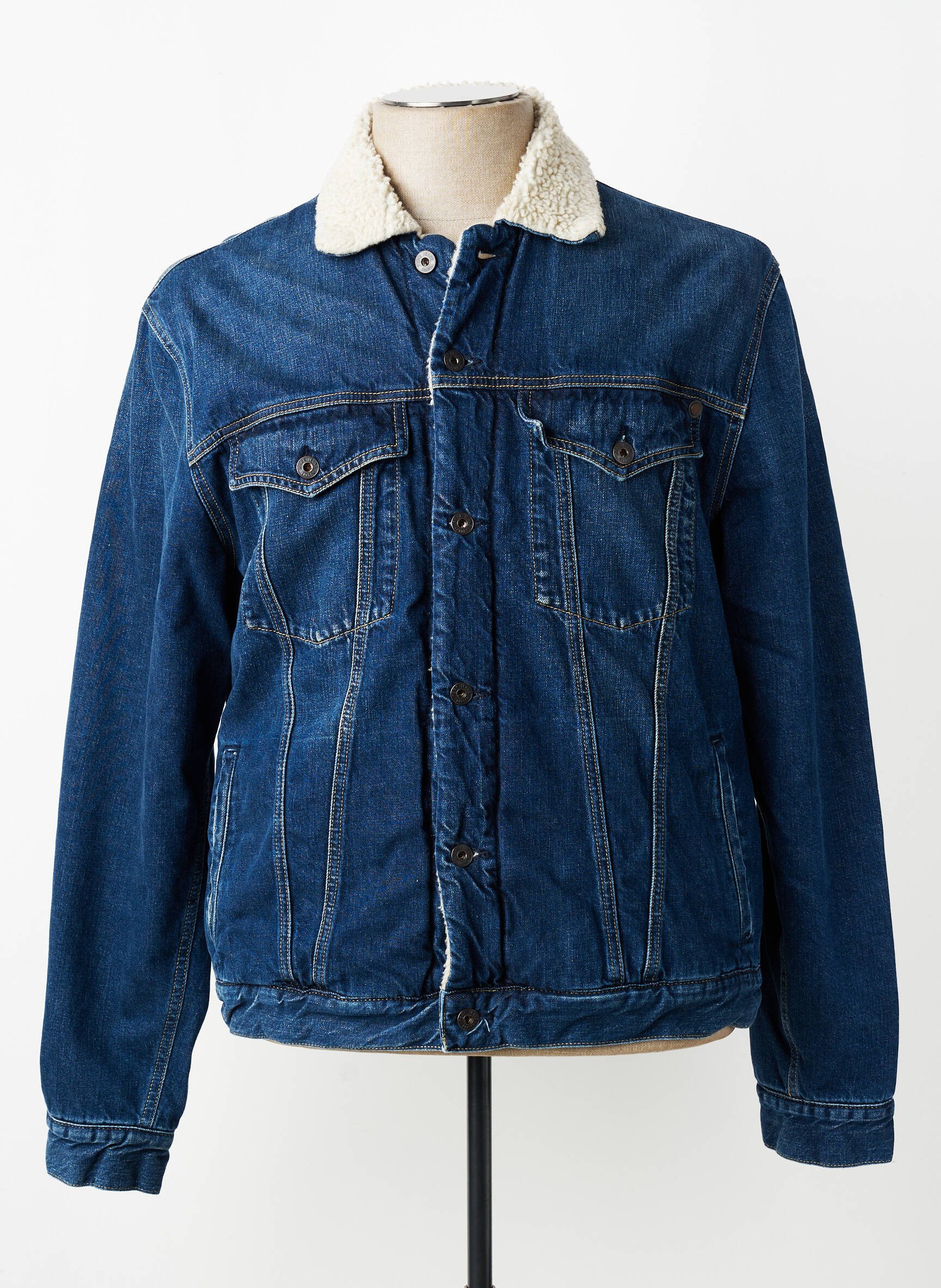 Kasdienis švarkas vidinė apdaila su dirbtine pūka mėlyna PEPE JEANS vyras