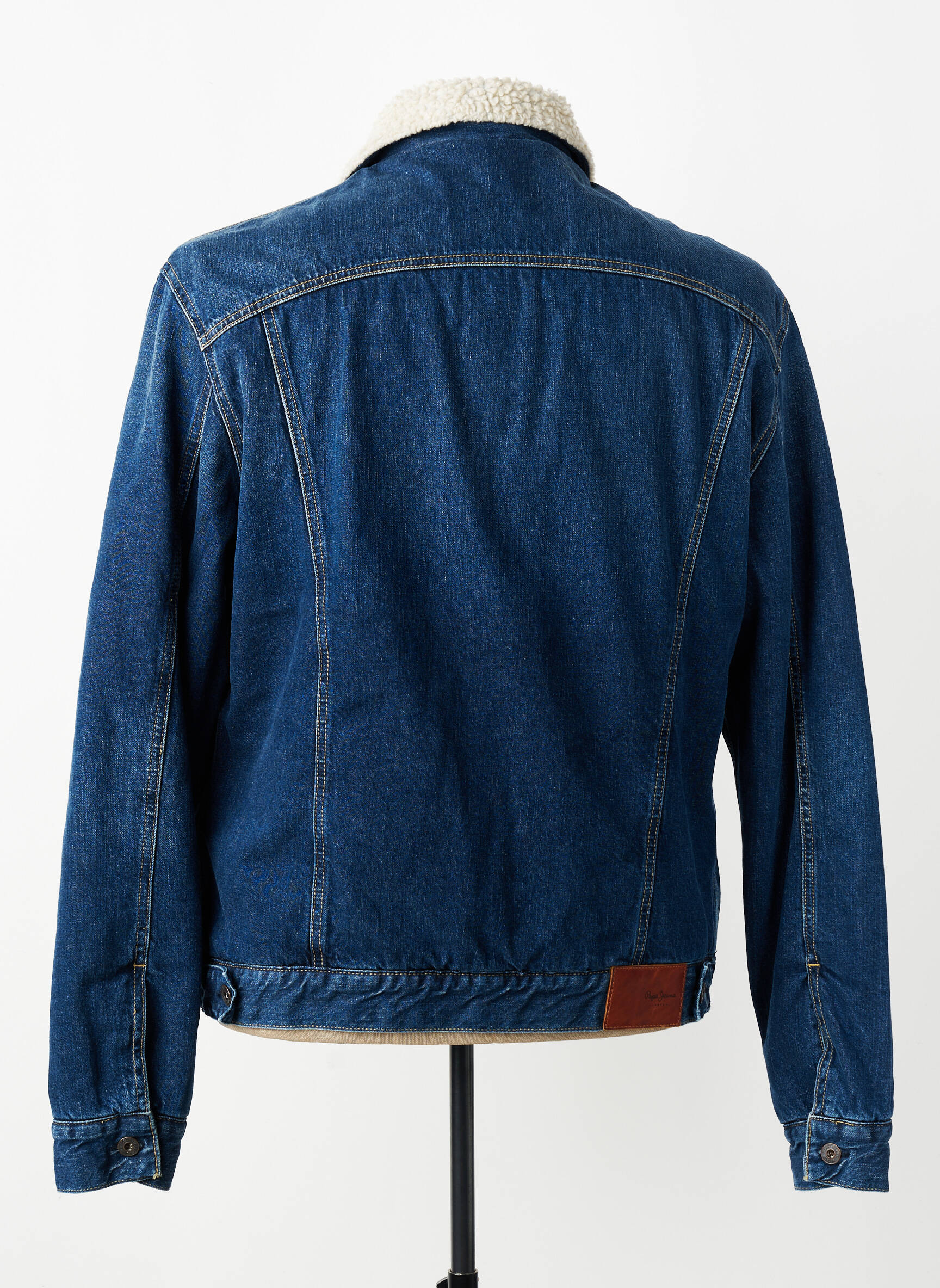Kasdienis švarkas vidinė apdaila su dirbtine pūka mėlyna PEPE JEANS vyras