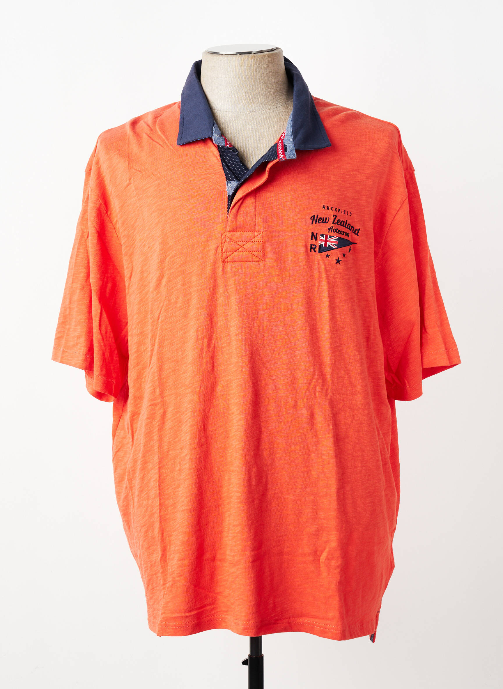 Polo jersey audinys trumpas rankovės oranžinė RUCKFIELD vyras
