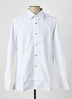 Ilgomis rankovėmis marškinys tiesi kirpimas baltas PIERRE TALAMON vyras