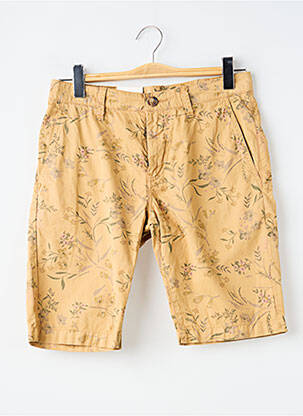 Bermudas popelinos audinys, kuris pasižymi lygiu ir tankiu paviršiumi. normala dydis bežinis PEPE JEANS vyras