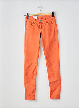 Lieknos kelnės popelinos audinys, kuris pasižymi lygiu ir tankiu paviršiumi. normala dydis oranžinė PEPE JEANS moteris