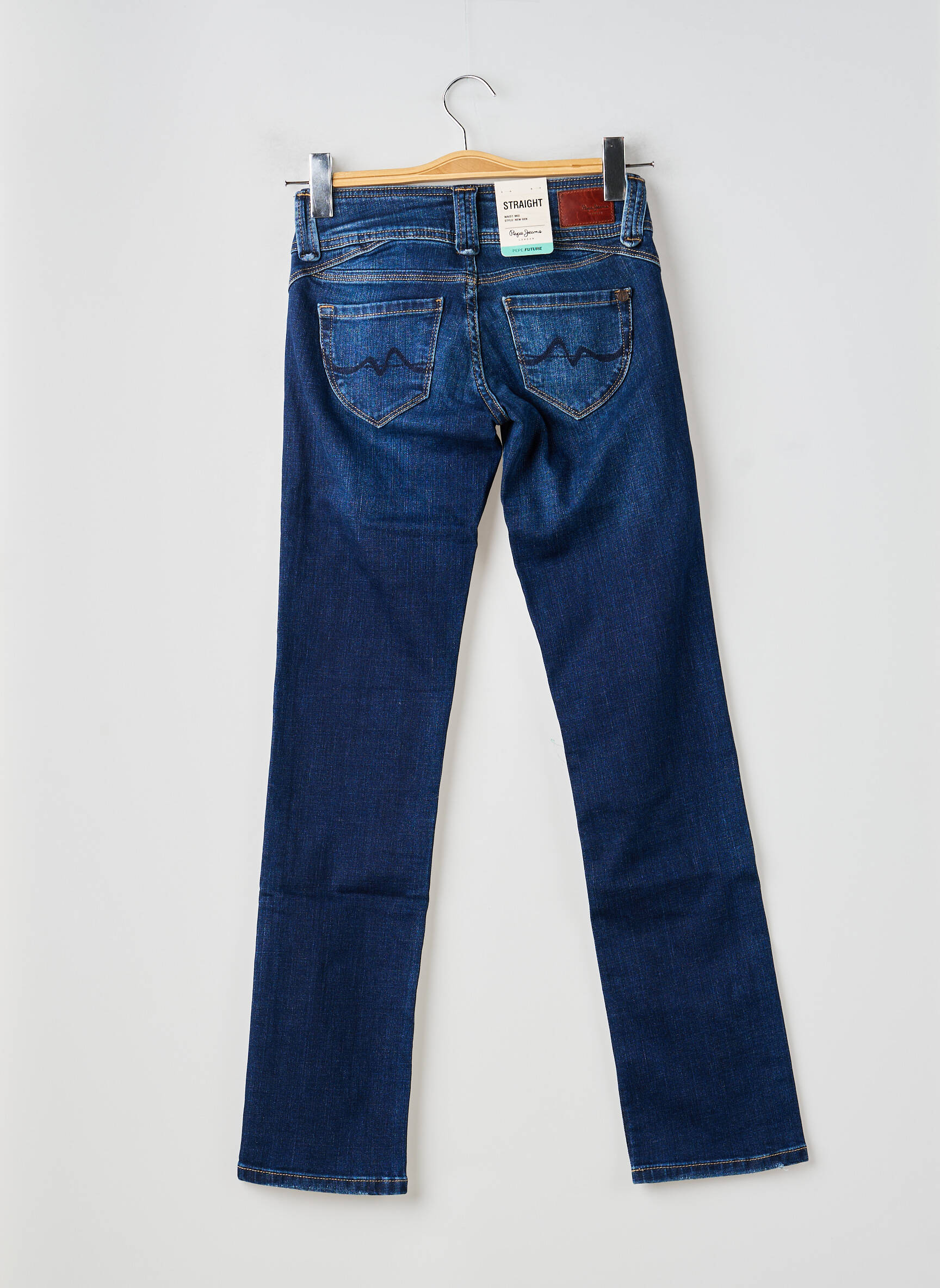 Tiesios kirpimo džinsai tamprumas normala dydis mėlyna PEPE JEANS moteris