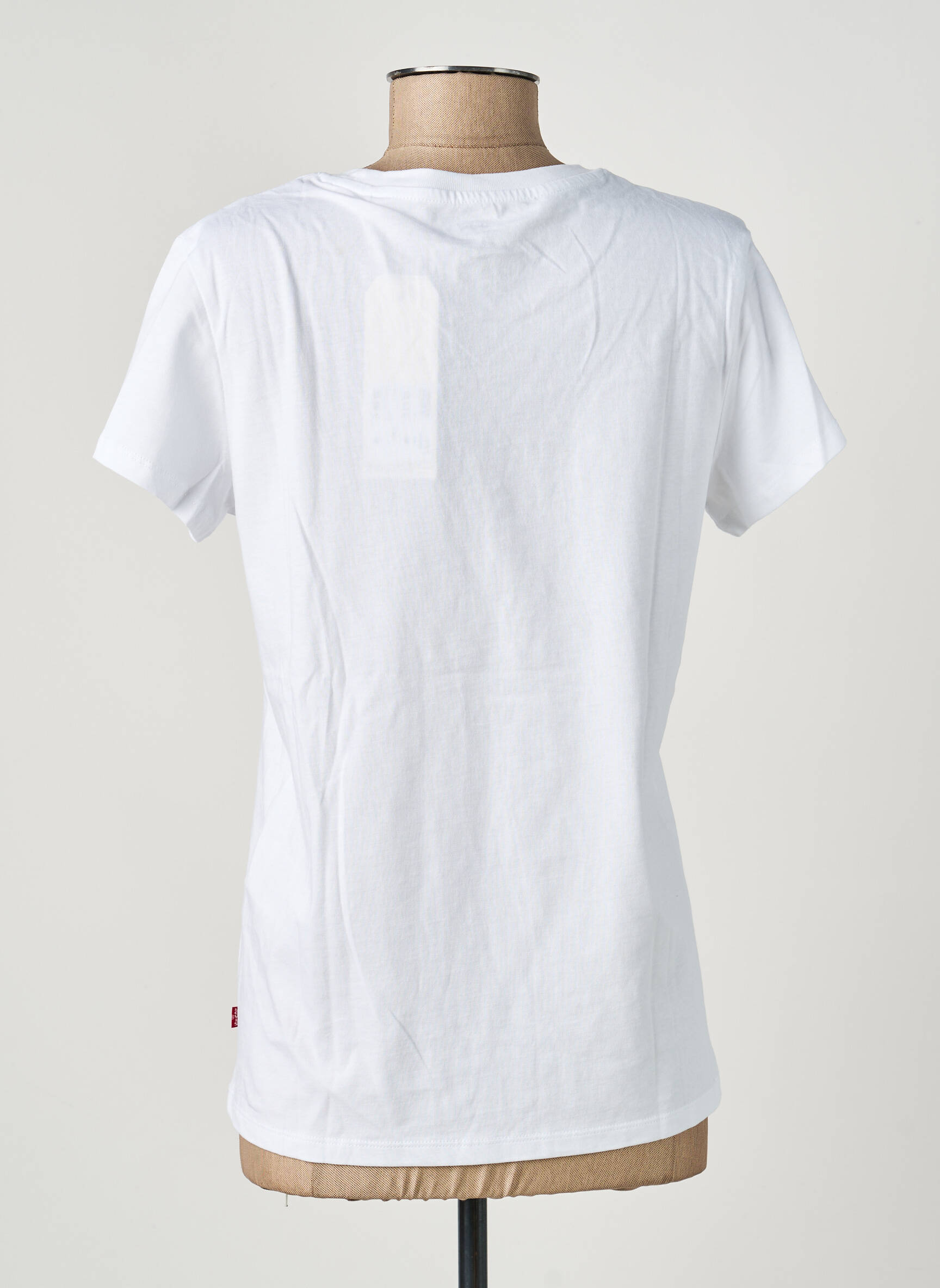 T-marškinys floqué serigrafija trumpas rankovės baltas LEVI'S moteris