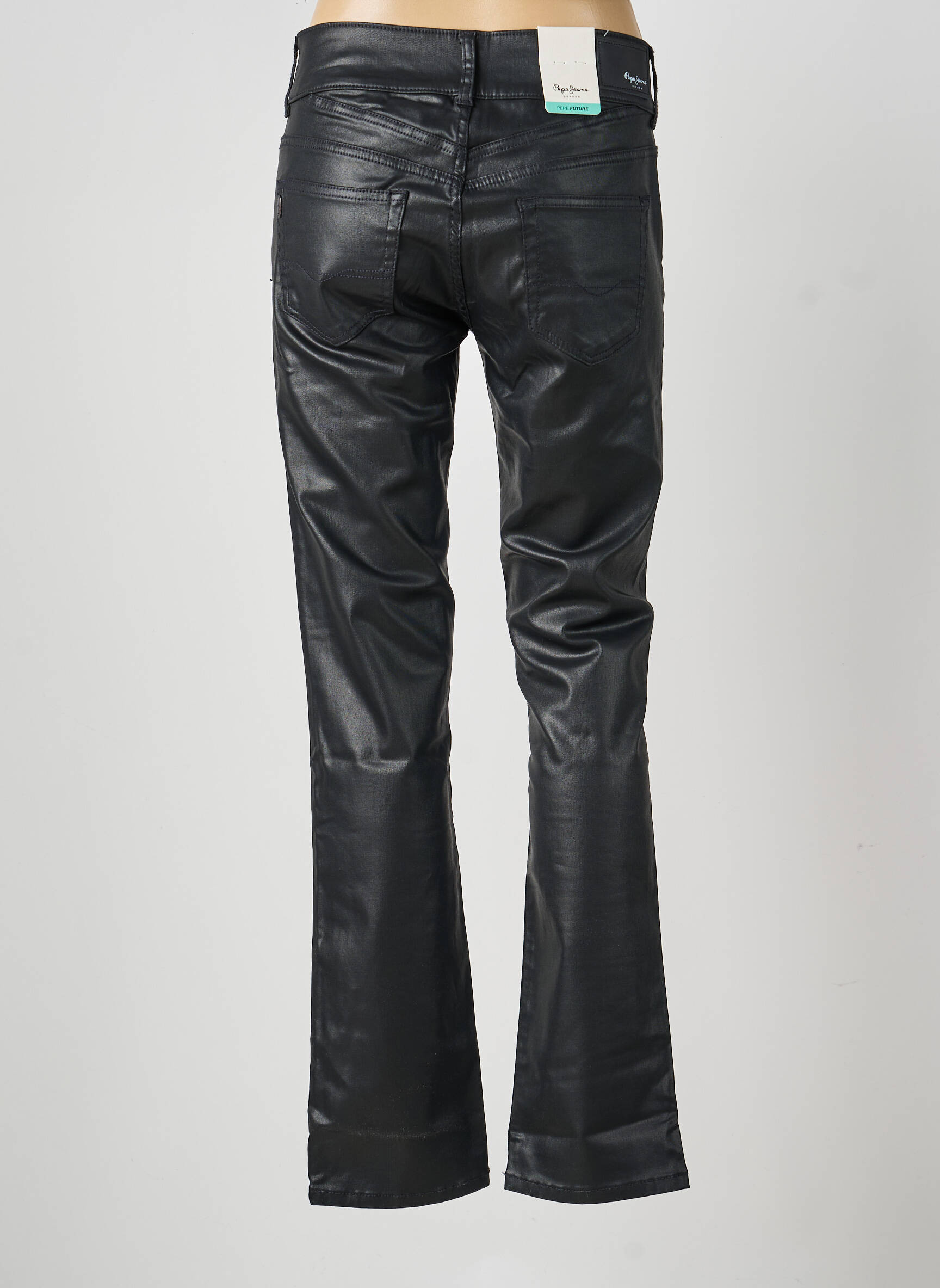 Lieknos kelnės dengtas audinys normala dydis juodas PEPE JEANS moteris