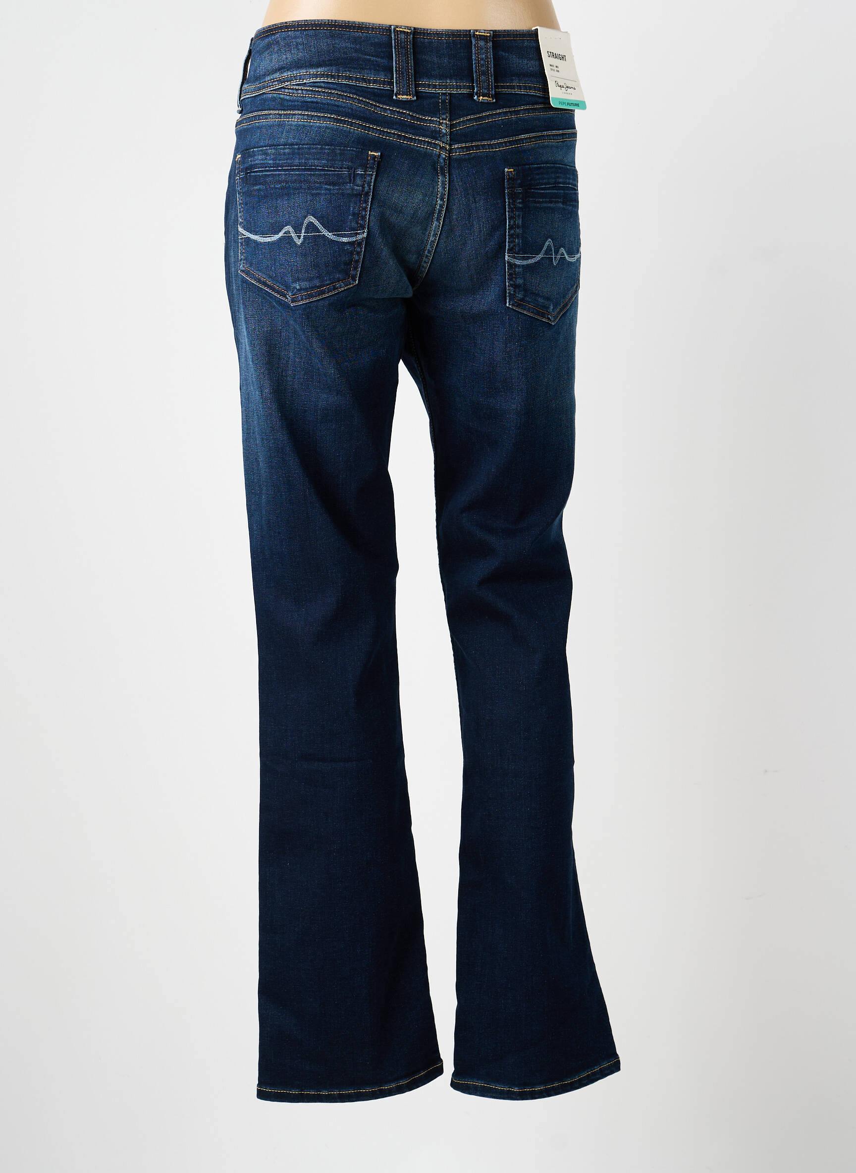 Tiesios kirpimo džinsai tamprumas normala dydis mėlyna PEPE JEANS moteris