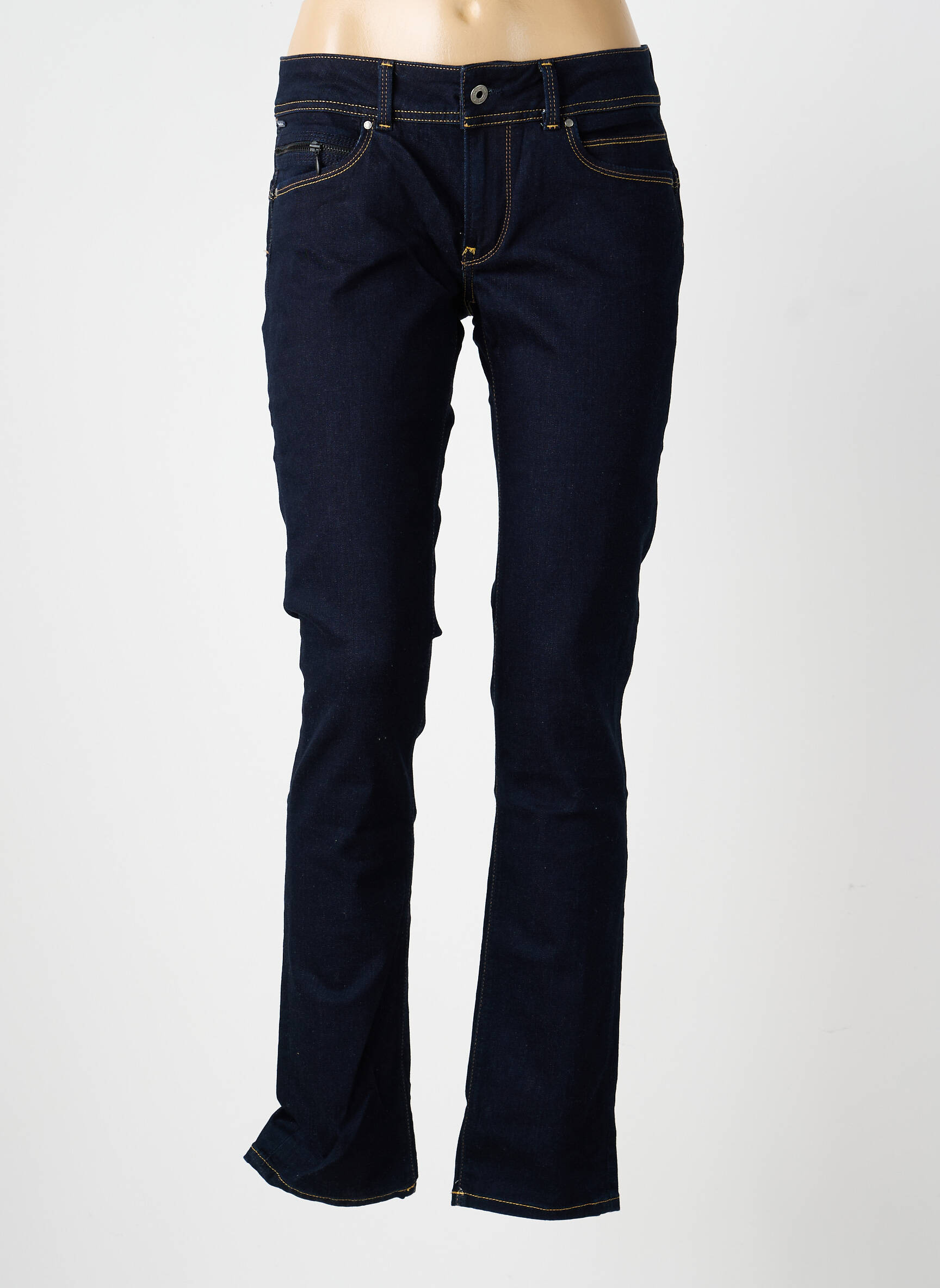 Lieknos džinsai brutinis audimas normala dydis mėlyna PEPE JEANS moteris