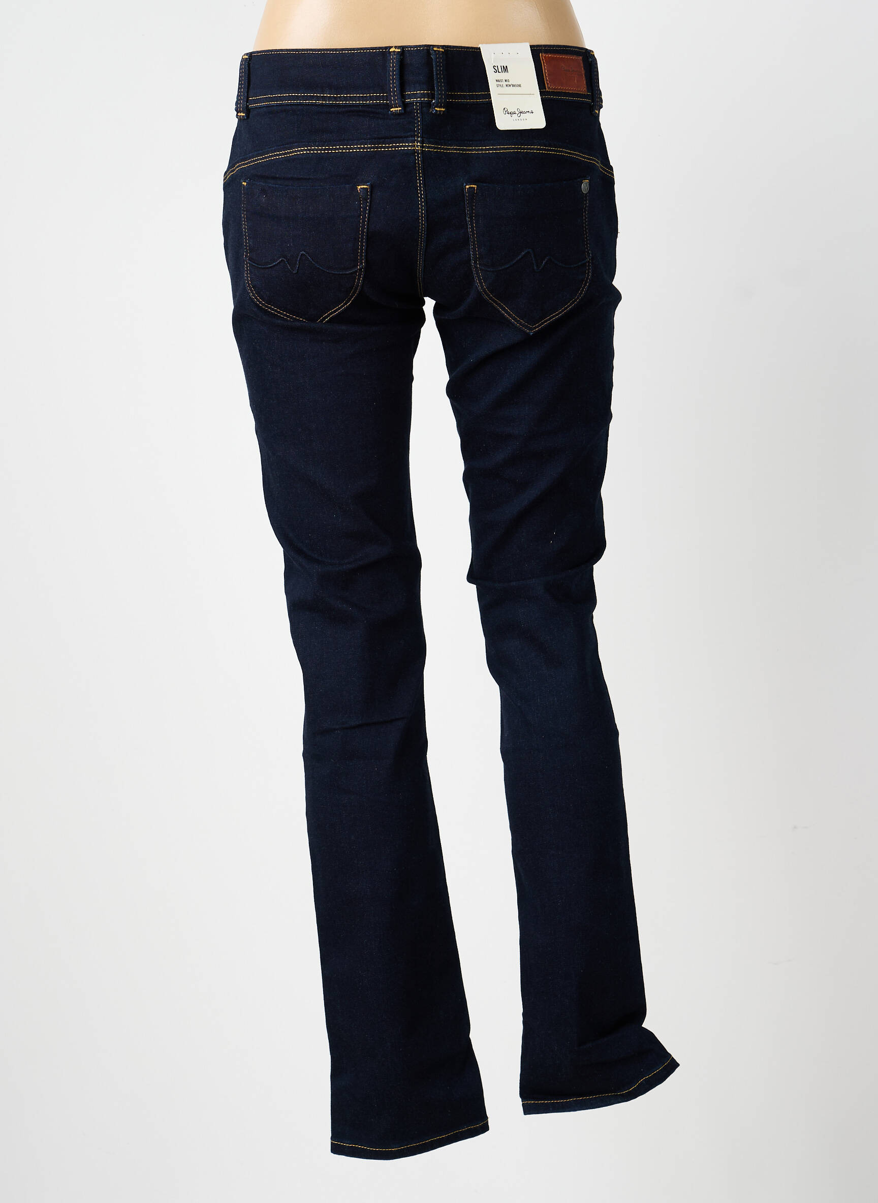 Lieknos džinsai brutinis audimas normala dydis mėlyna PEPE JEANS moteris