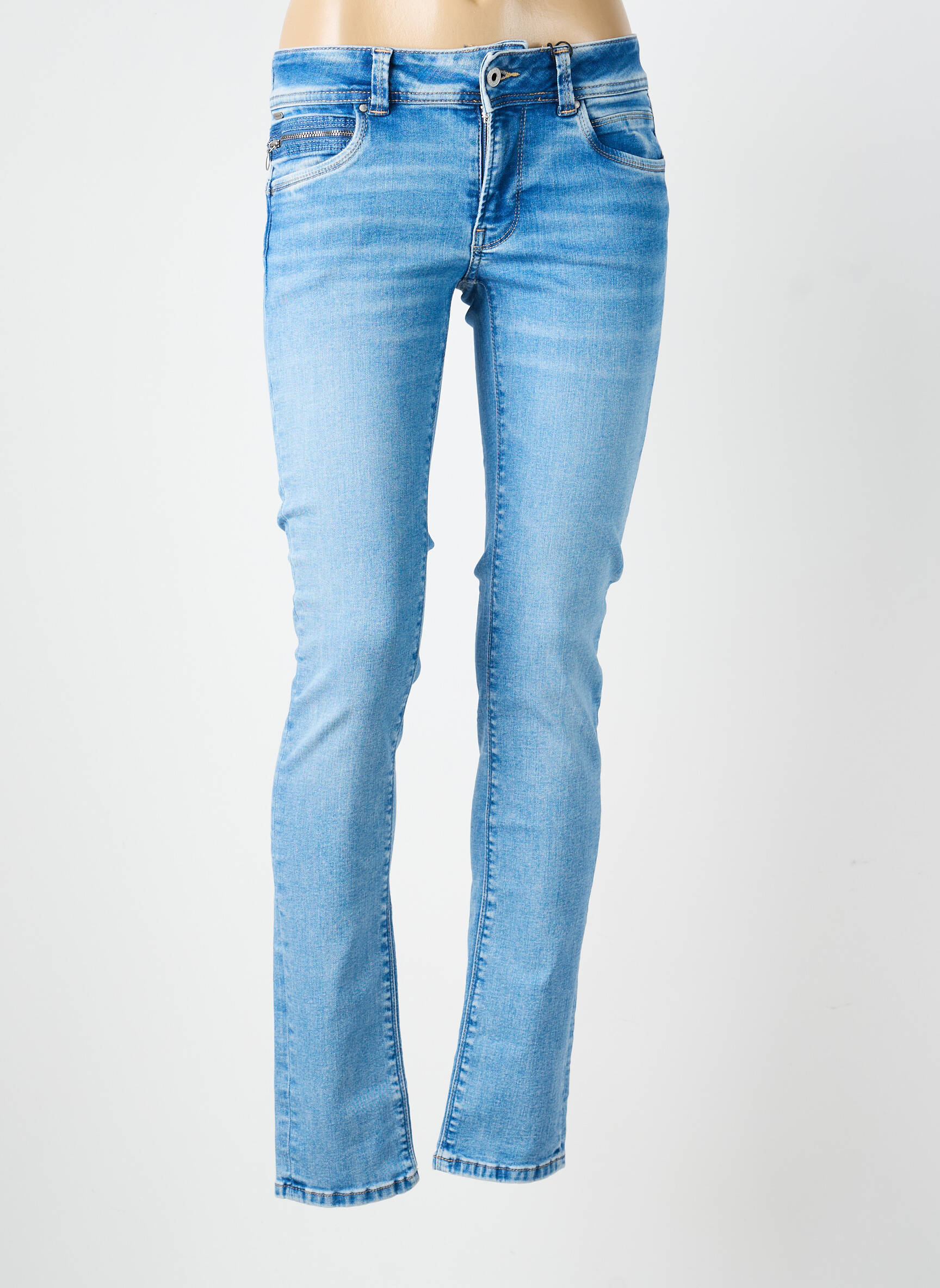 Lieknos džinsai normala dydis normala dydis mėlyna PEPE JEANS moteris