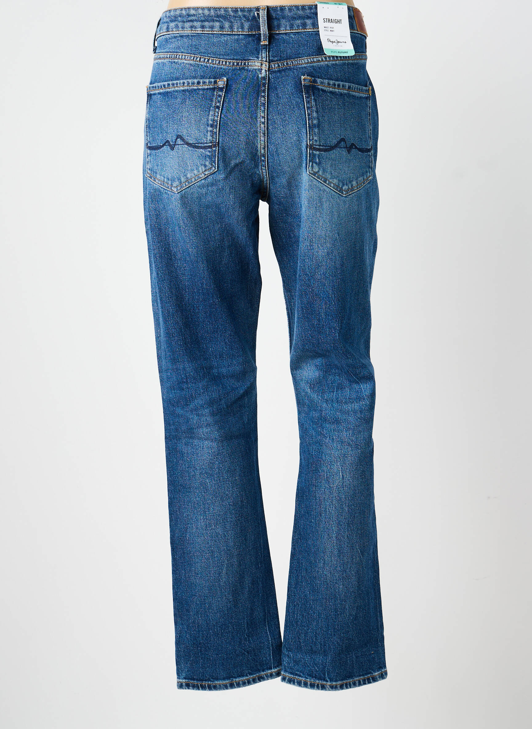 Tiesios kirpimo džinsai tamprumas normala dydis mėlyna PEPE JEANS moteris