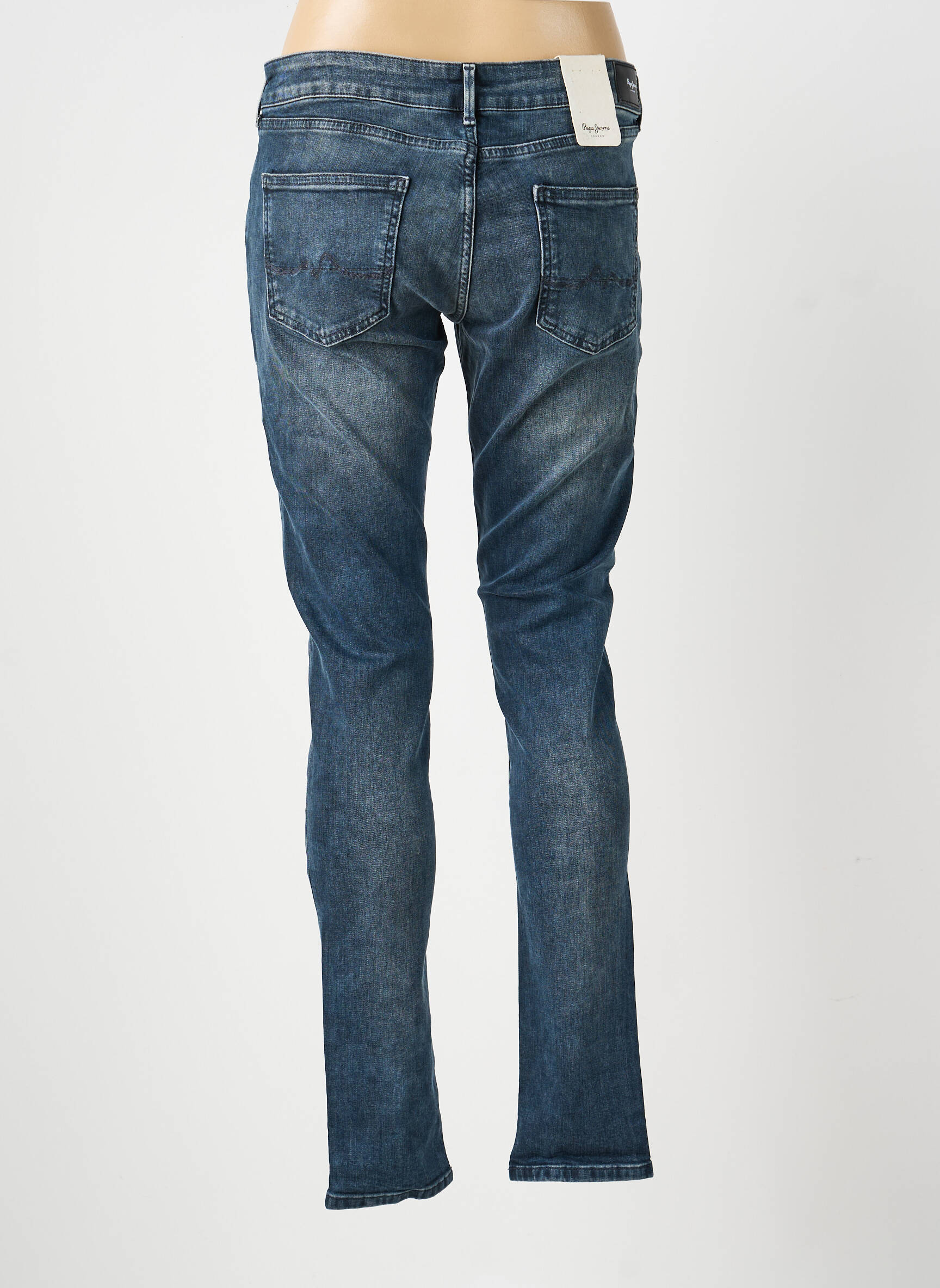 Lieknos džinsai maža dydžio maža dydžio pilka PEPE JEANS moteris