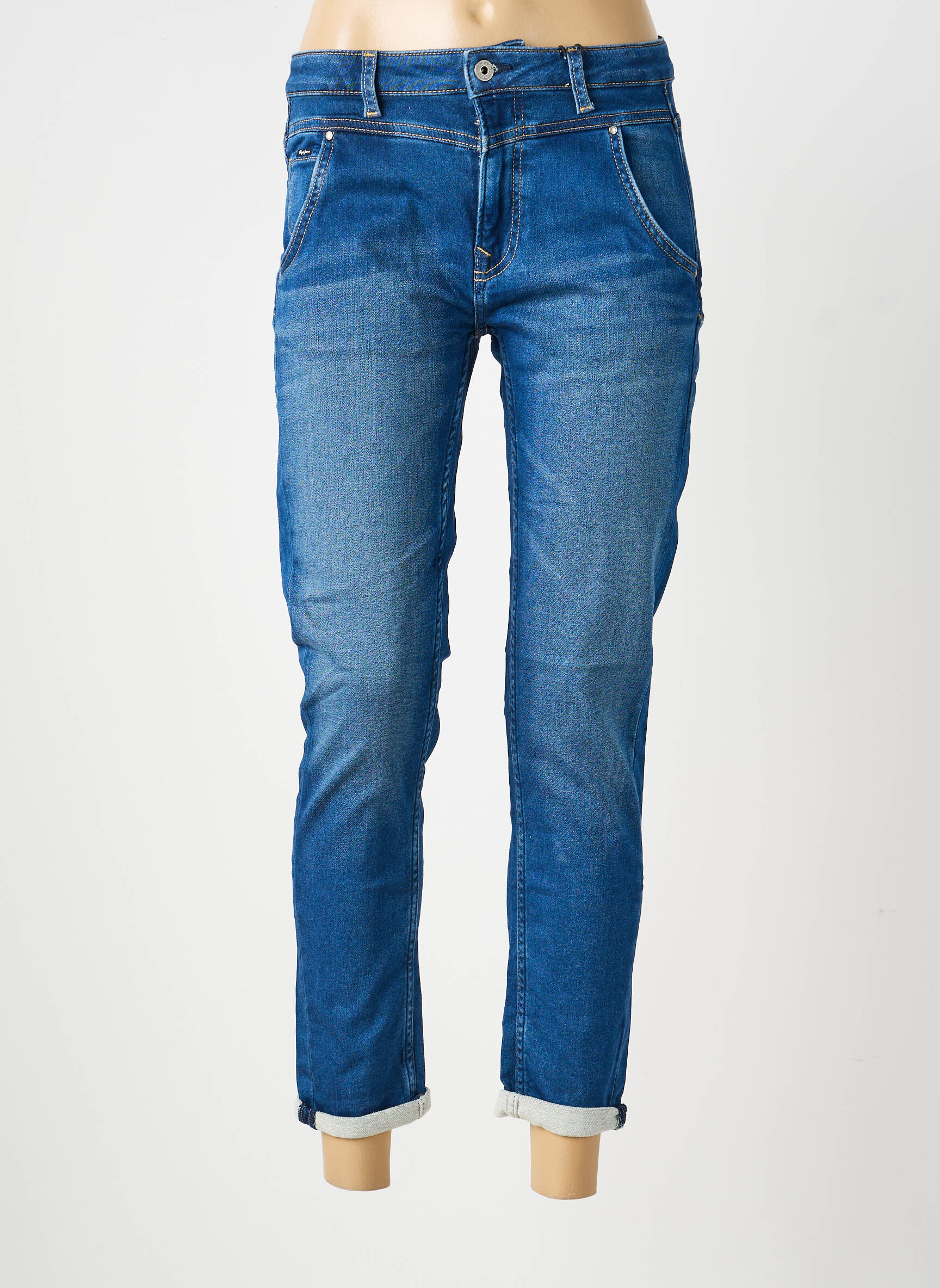 Lieknos džinsai tamprumas normala dydis mėlyna PEPE JEANS moteris