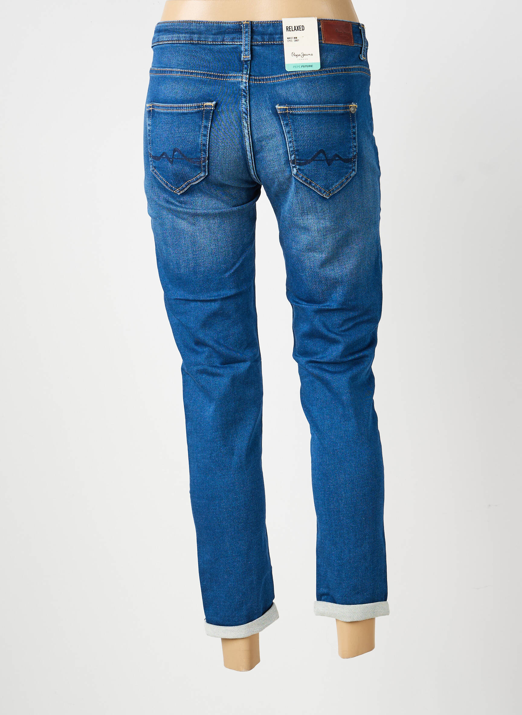 Lieknos džinsai tamprumas normala dydis mėlyna PEPE JEANS moteris