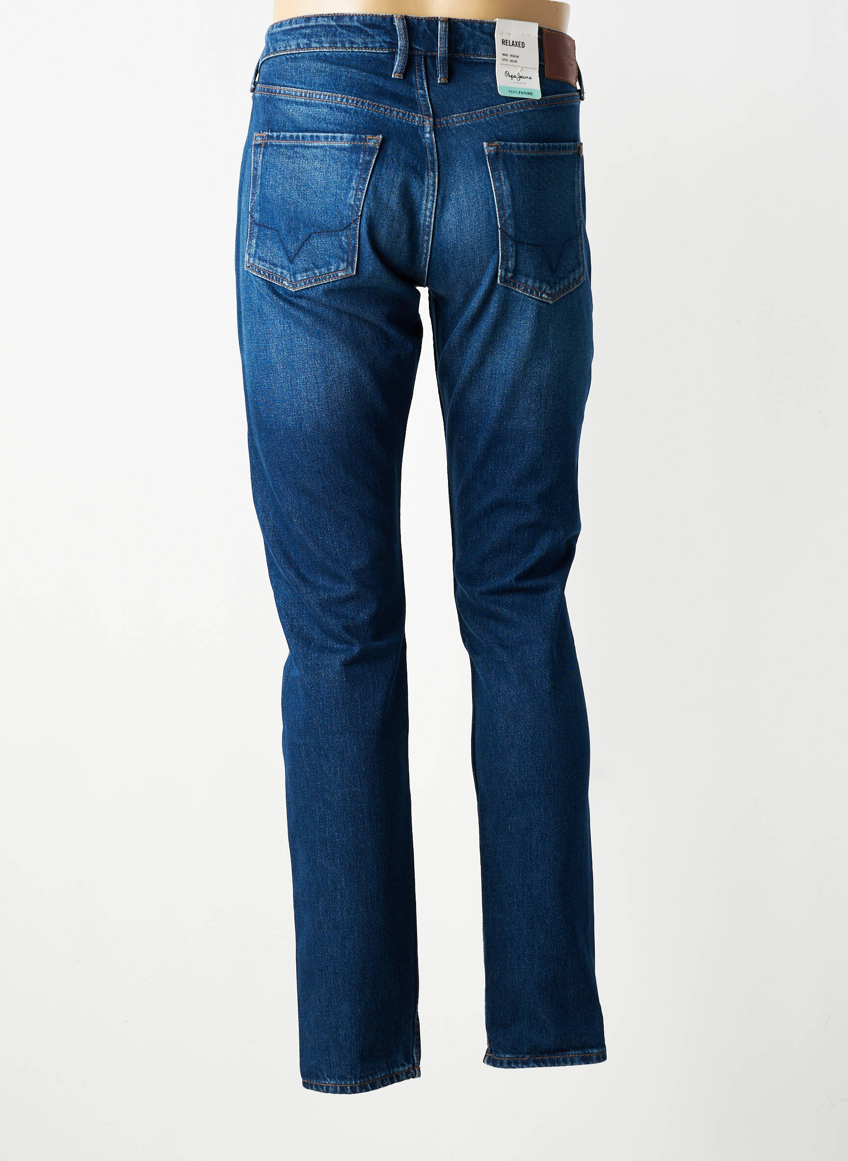 Lieknos džinsai priekinė mygtukų uždarymo sistema normala dydis mėlyna PEPE JEANS vyras