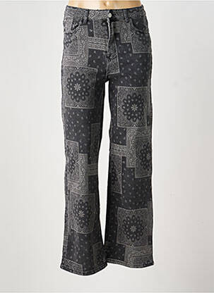Bootcut džinsai aukšta talija aukšta talija pilka MISS BON moteris