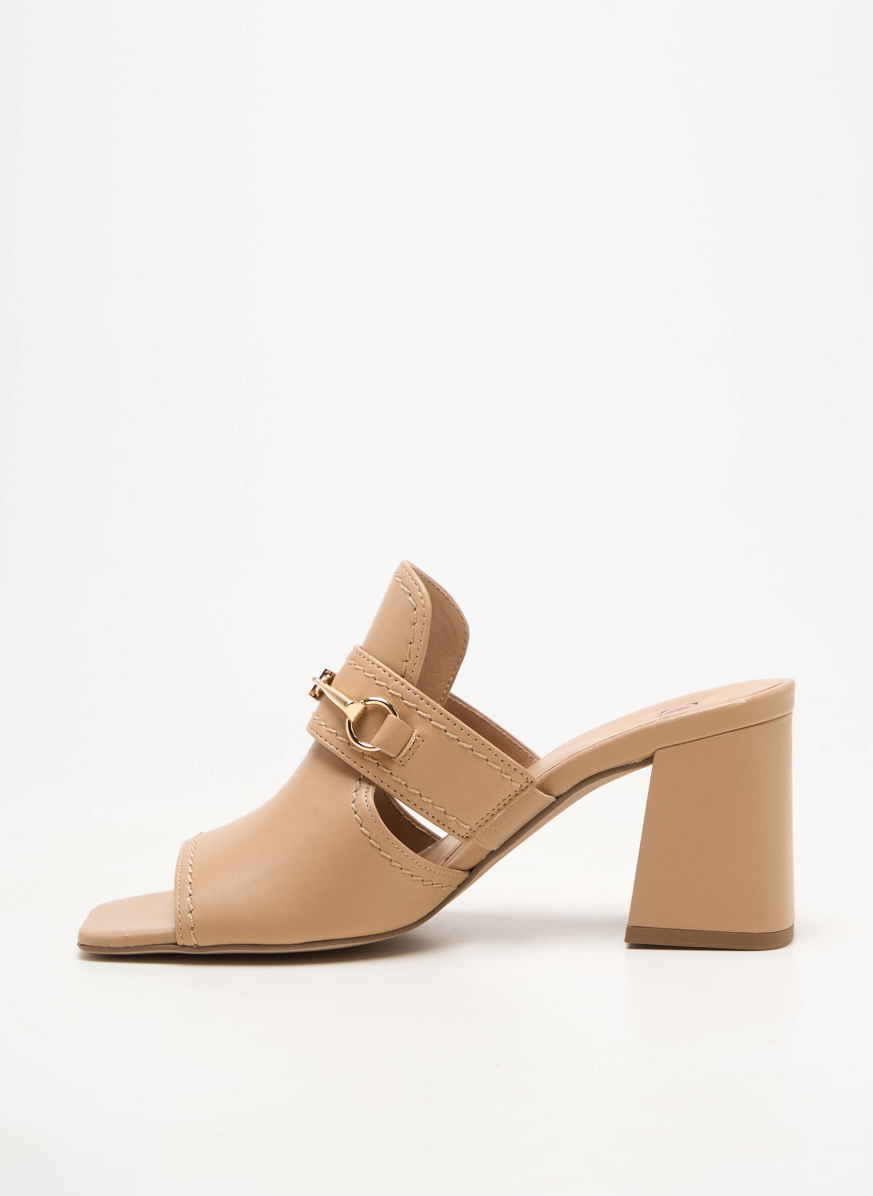 Mule/sabotai lygus medžiaga kulnas nuo 7 iki 9 cm bežinis HOGL moteris